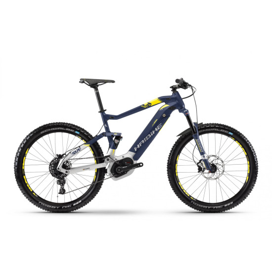 Велосипед  Haibike SDURO FullSeven 7.0 500Wh 27,5", рама L, сине-бело-желтый, 2018 (арт 4540130848) - фото №1
